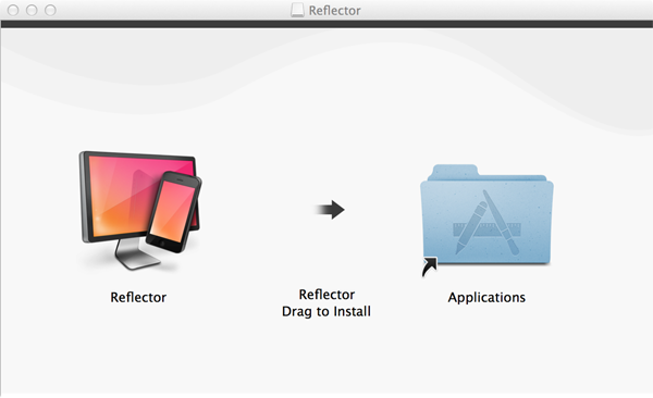ドラッグしてインストール