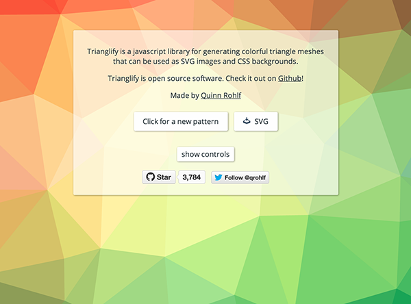 Trianglifyサイトキャプチャ