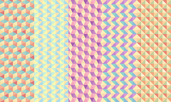 5 Seamless Polygon Backgroundsイメージ