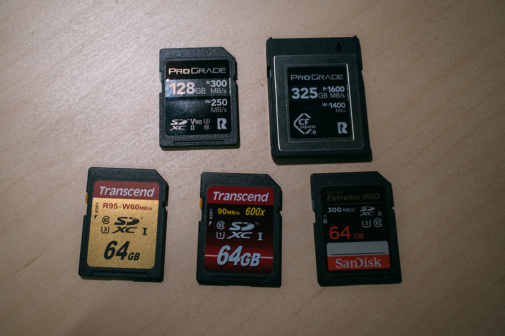 SDカードとCFexpress Type-B