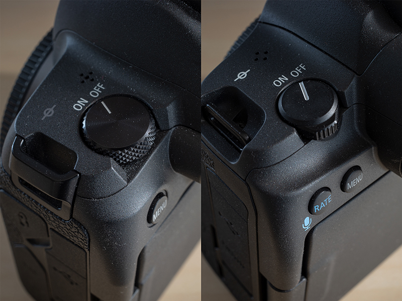 R5とR 電源スイッチ