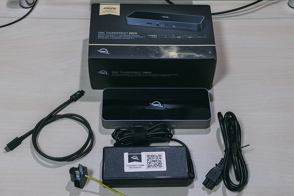 OWC THUNDERBOLT DOCK付属品