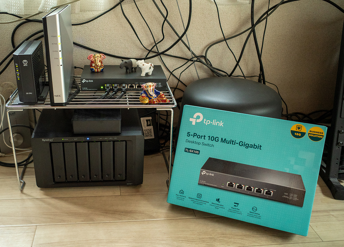 実際接続された機材たちのレイアウト