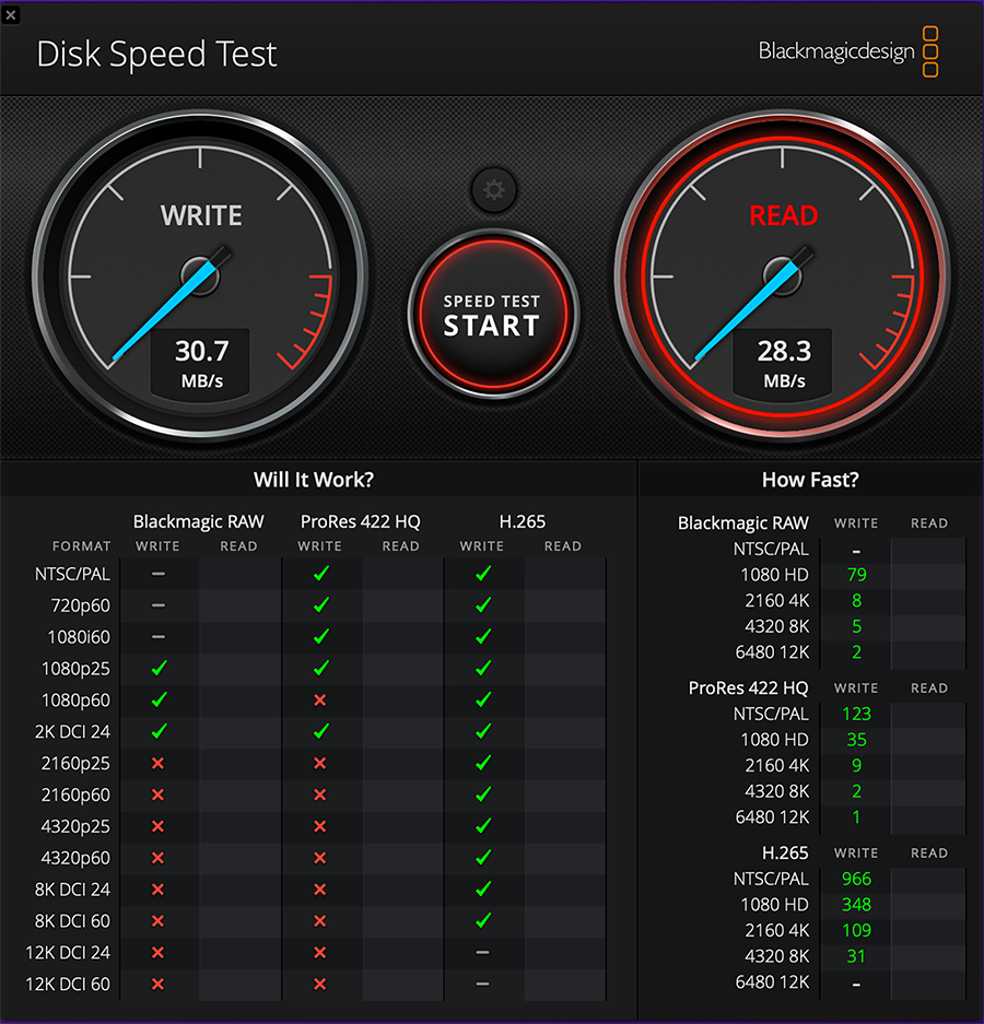 外付け測定結果