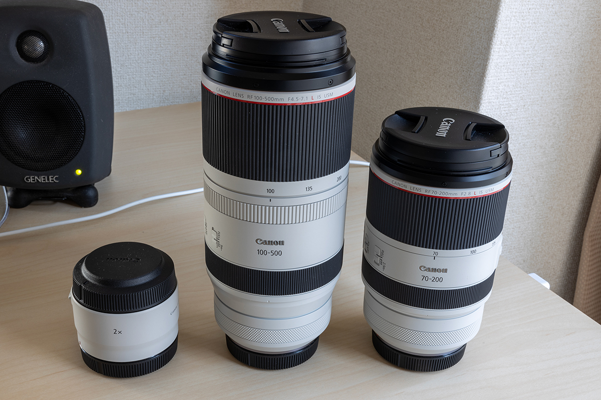 RF100-500mmと70-200mm F2.8L
