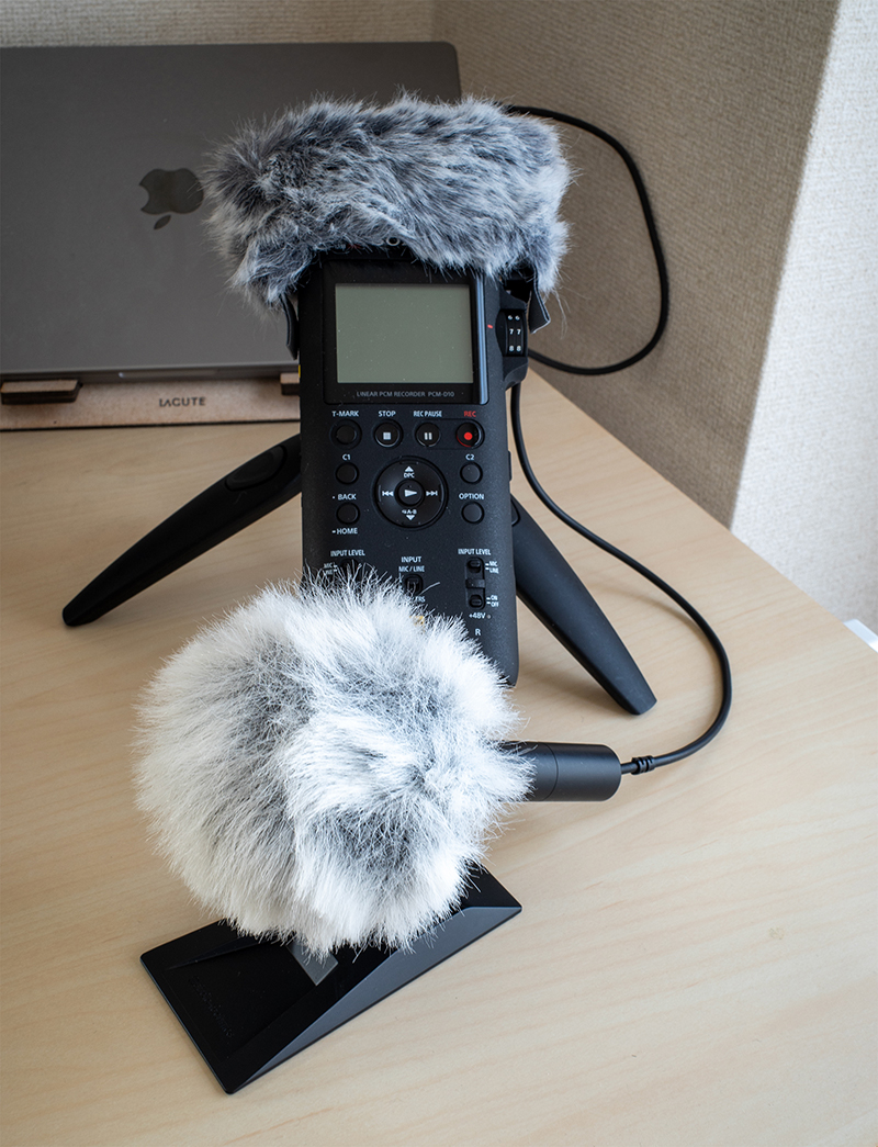 SONY PCM-D10 + audio-technica AT9940