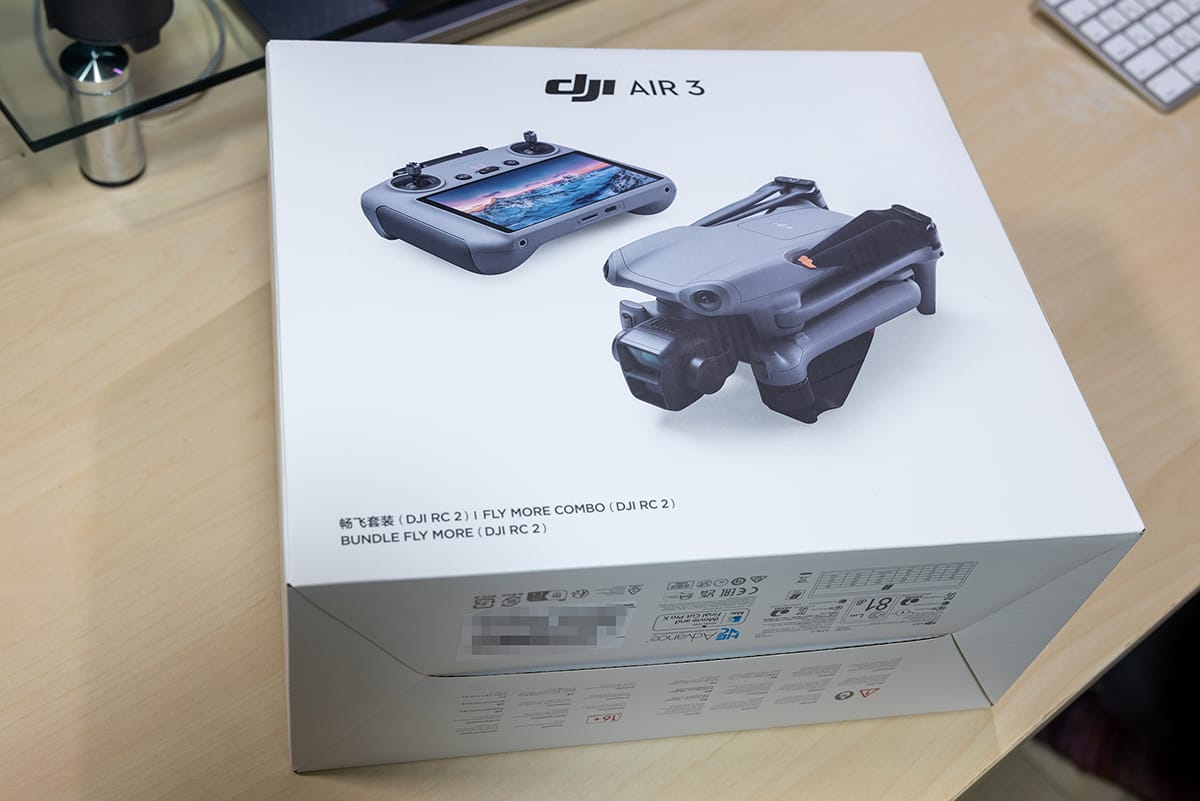 DJI Air 3 Fly More Combo (DJI RC 2) 届く